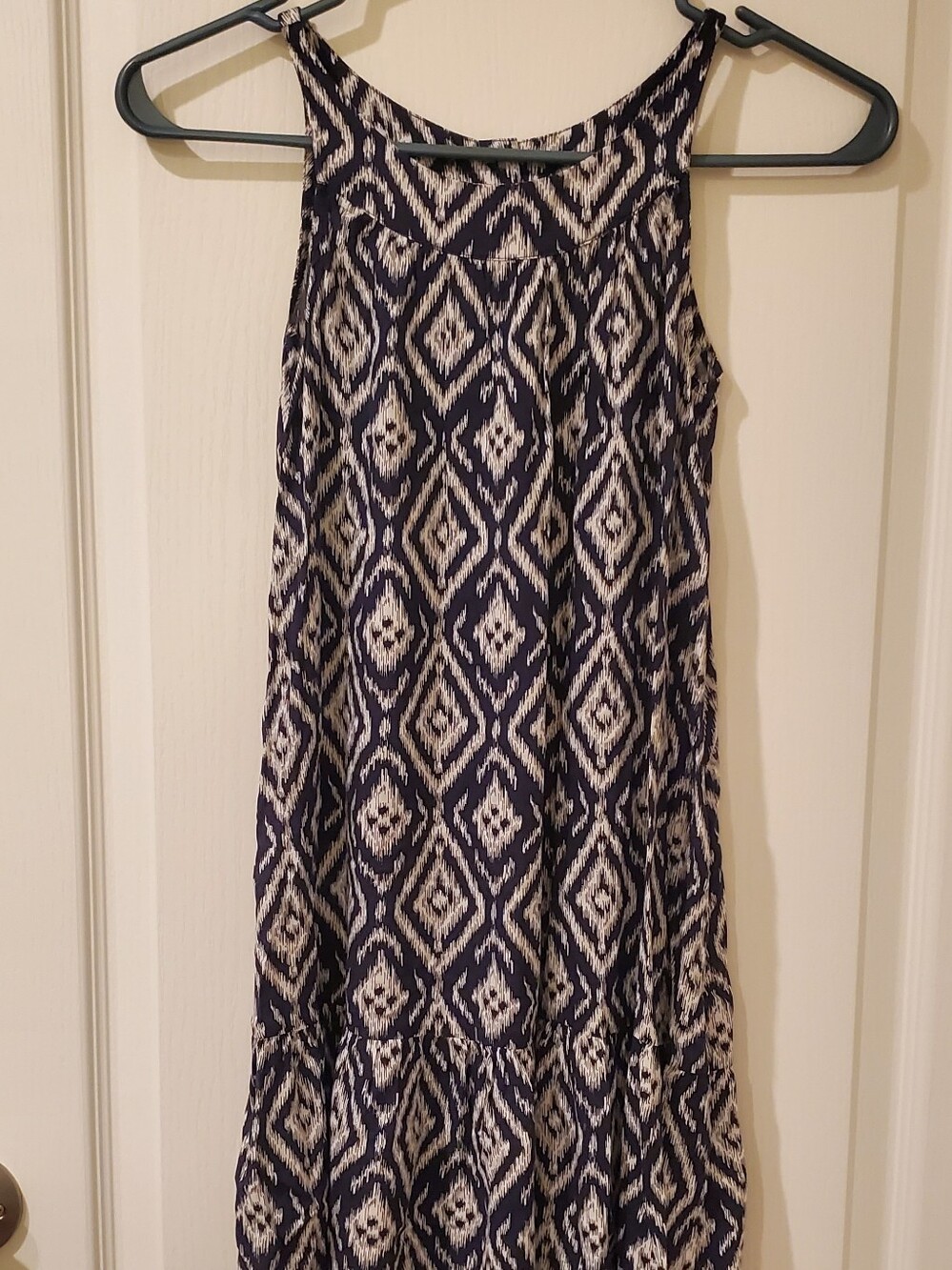 OshKosh B'gosh Navy and White Diamond-Print Sundress